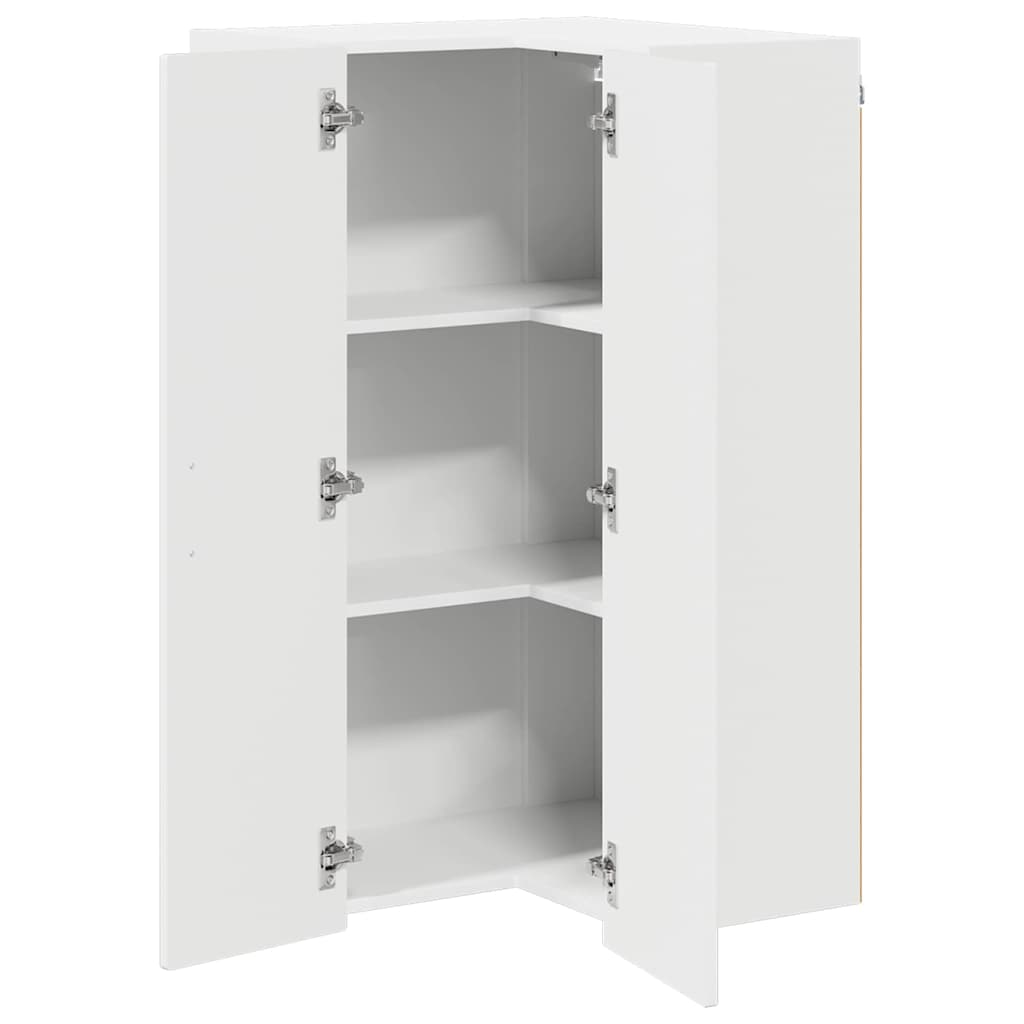 Keukenkast aan de muur met plank Hoogglans wit 57 x 57 x 100 cm