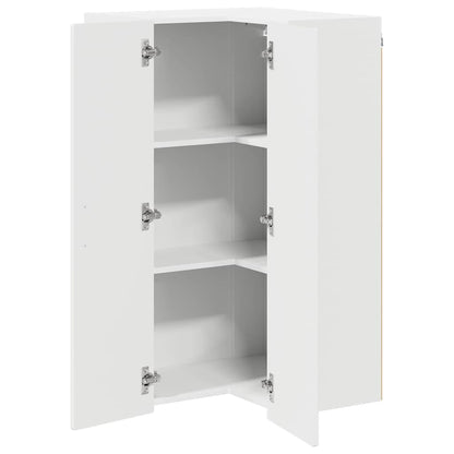 Keukenkast aan de muur met plank Hoogglans wit 57 x 57 x 100 cm