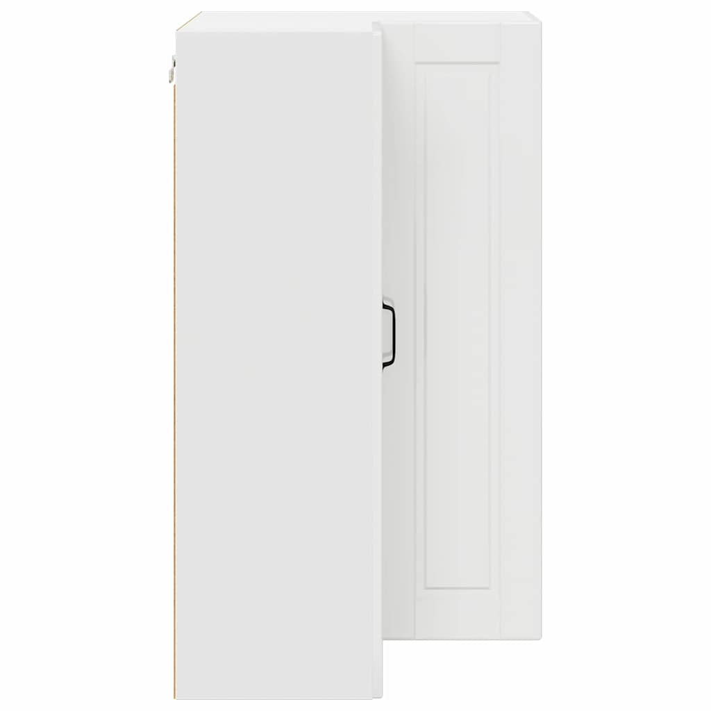 Keukenkast aan de muur met plank Hoogglans wit 57 x 57 x 100 cm