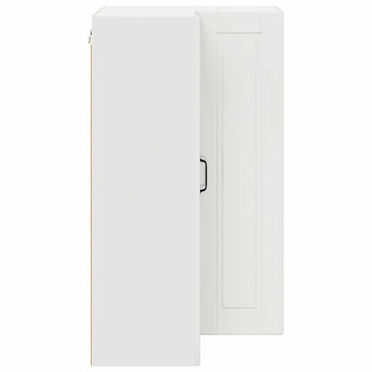 Keukenkast aan de muur met plank Hoogglans wit 57 x 57 x 100 cm