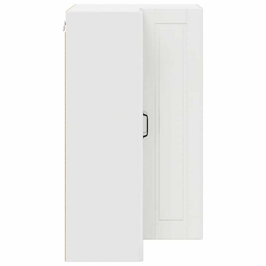 Keukenkast aan de muur met plank Hoogglans wit 57 x 57 x 100 cm