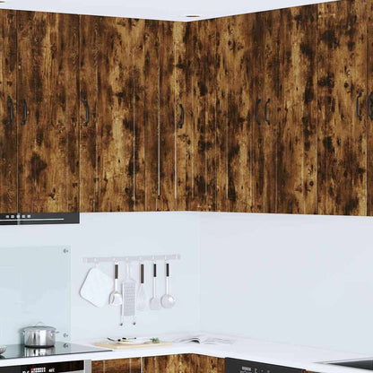 Keukenkast aan de muur met plank Gerookt eiken 57 x 57 x 100 cm