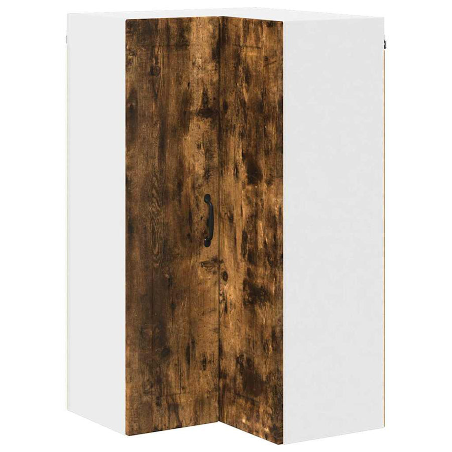 Keukenkast aan de muur met plank Gerookt eiken 57 x 57 x 100 cm