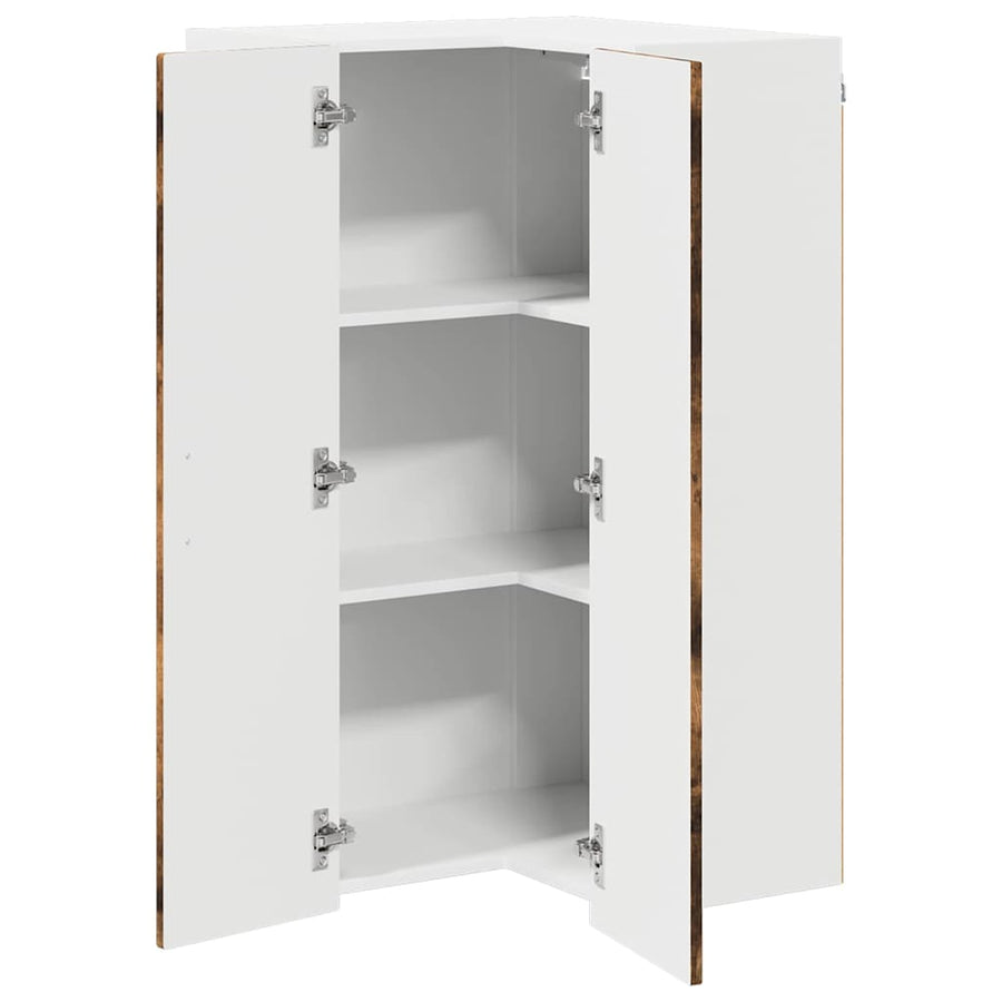 Keukenkast aan de muur met plank Gerookt eiken 57 x 57 x 100 cm
