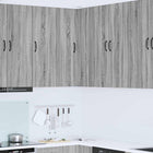 Keukenkast 57x57x100 cm bewerkt hout grijs