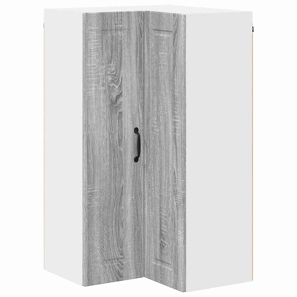 Keukenkast aan de muur met plank Grijs Sonoma 57 x 57 x 100 cm