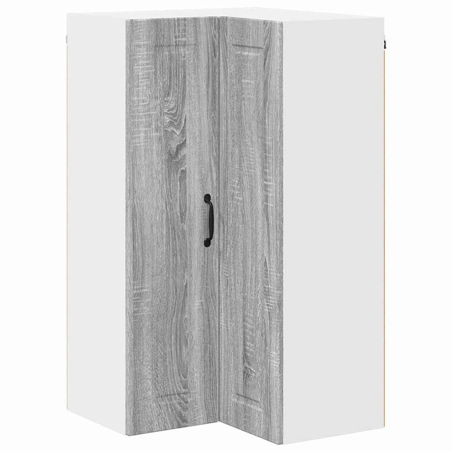 Keukenkast aan de muur met plank Grijs Sonoma 57 x 57 x 100 cm