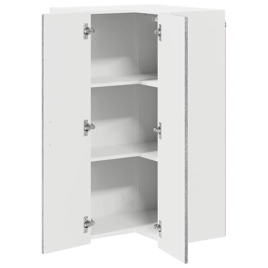 Keukenkast aan de muur met plank Grijs Sonoma 57 x 57 x 100 cm