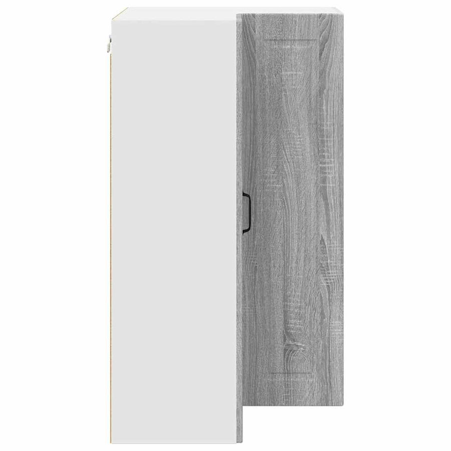 Keukenkast aan de muur met plank Grijs Sonoma 57 x 57 x 100 cm