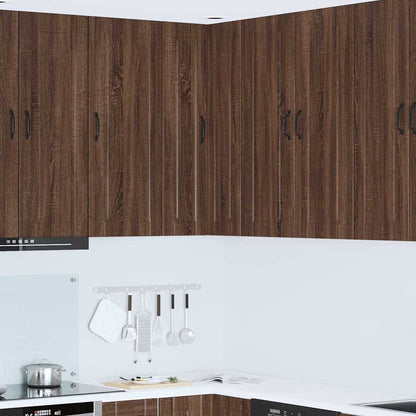 Keukenkast aan de muur met plank Bruin Eiken 57 x 57 x 100 cm