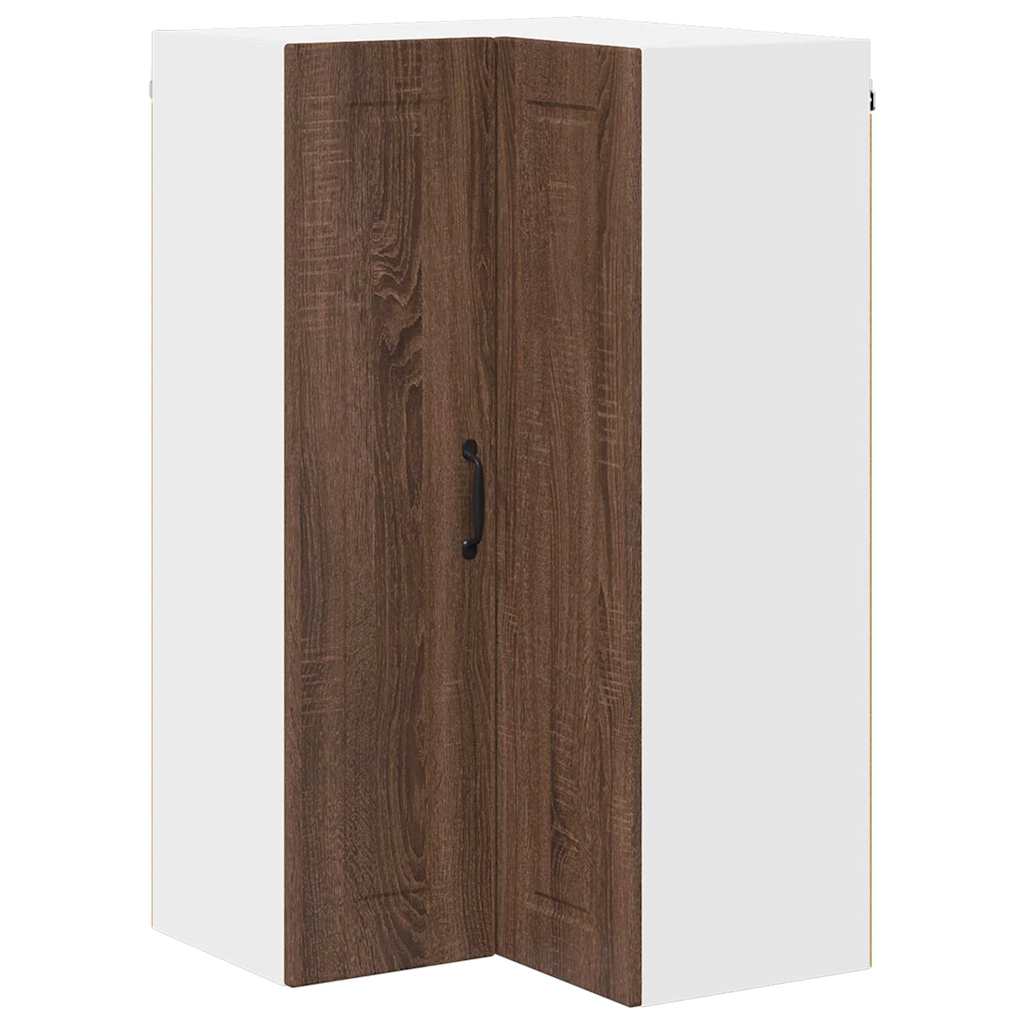 Keukenkast aan de muur met plank Bruin Eiken 57 x 57 x 100 cm