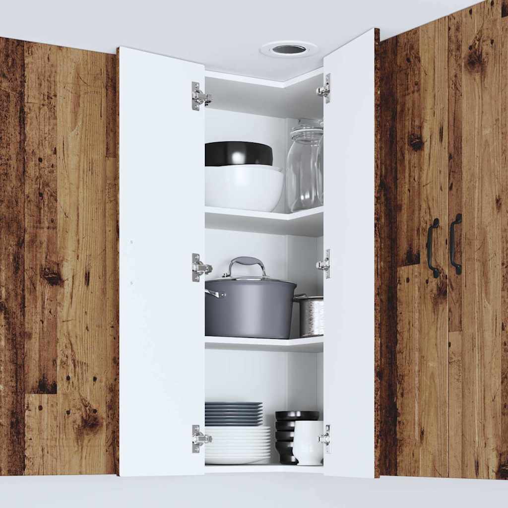 Keukenkast aan de muur Oud Hout 57 x 57 x 100 cm Bewerkt hout