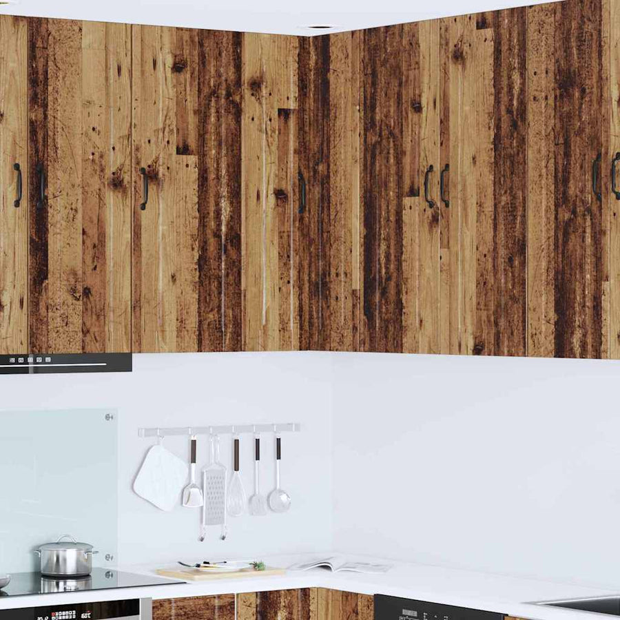 Keukenkast aan de muur Oud Hout 57 x 57 x 100 cm Bewerkt hout