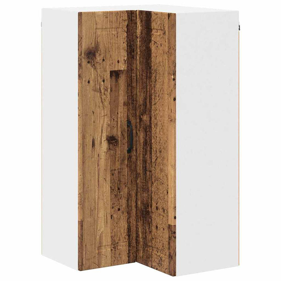 Keukenkast aan de muur Oud Hout 57 x 57 x 100 cm Bewerkt hout