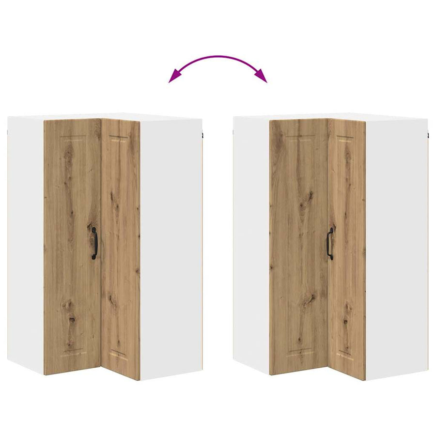 Keukenkast aan de muur met plank Artisan Eiken 57 x 57 x 100 cm