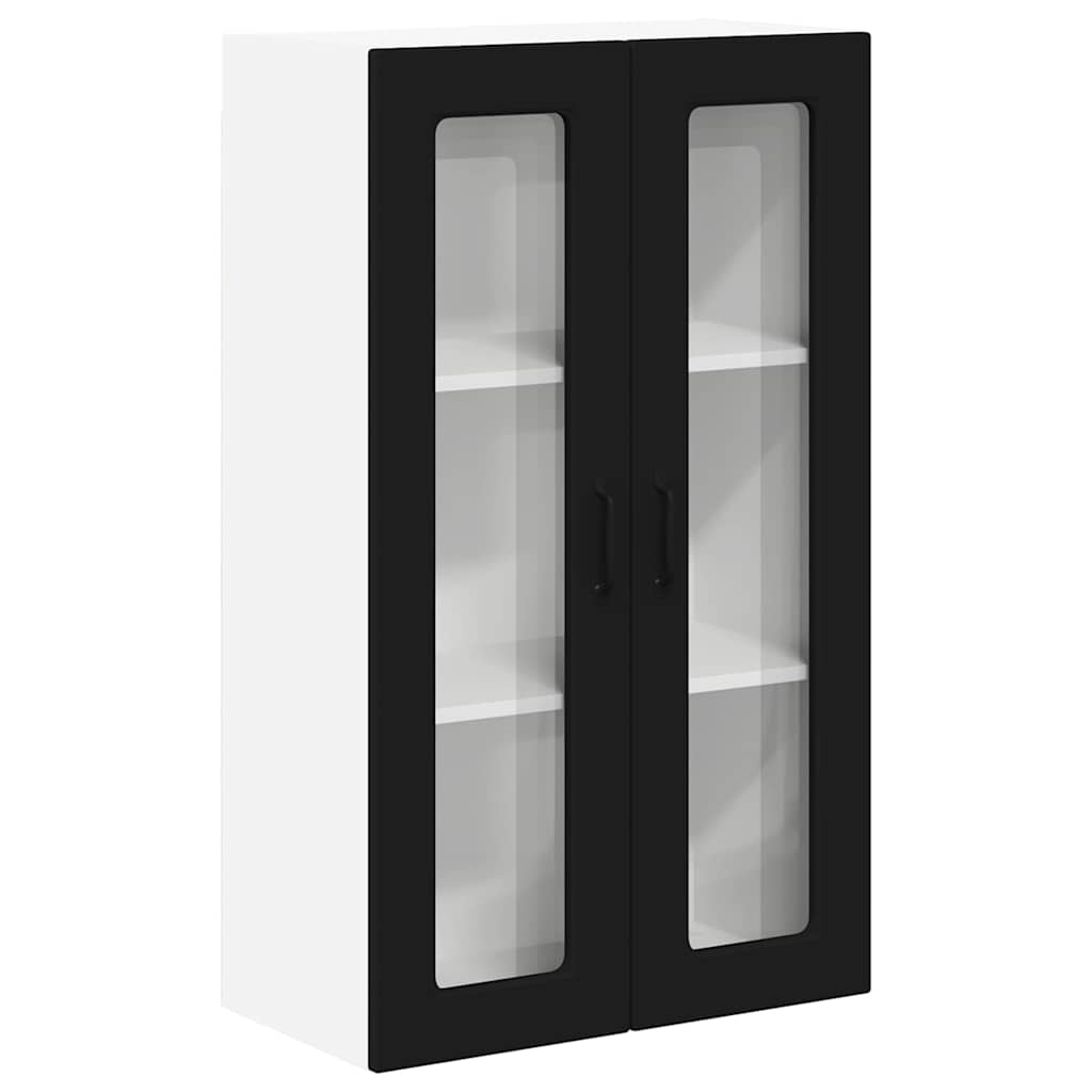 Keukenkast aan de muur Zwart 60 x 31 x 100 cm Bewerkt hout