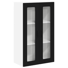 Keukenkast aan de muur Zwart 60 x 31 x 100 cm Bewerkt hout