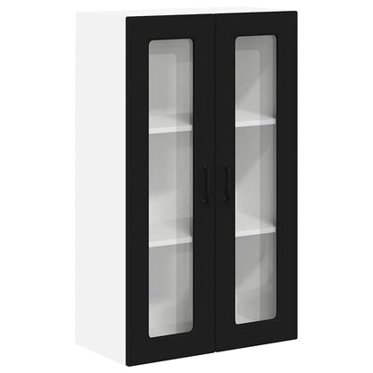 Keukenkast aan de muur Zwart 60 x 31 x 100 cm Bewerkt hout