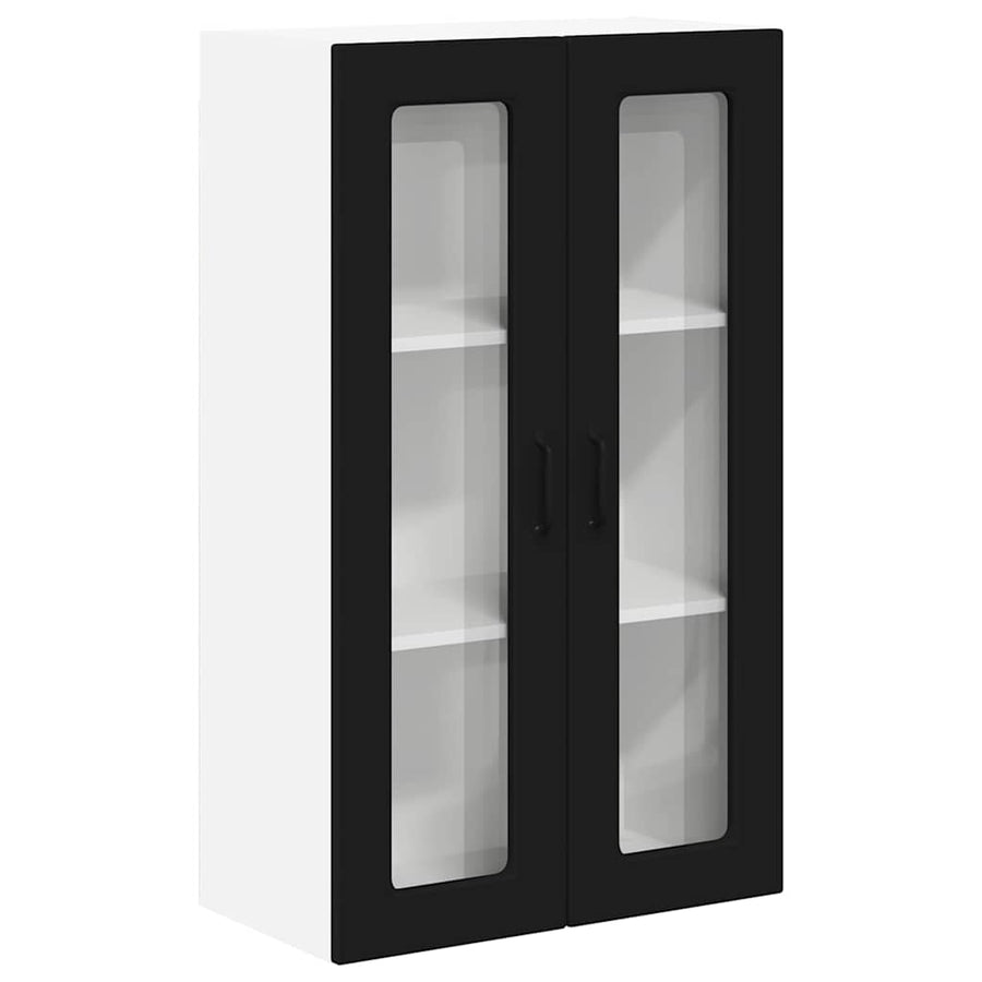 Keukenkast aan de muur Zwart 60 x 31 x 100 cm Bewerkt hout