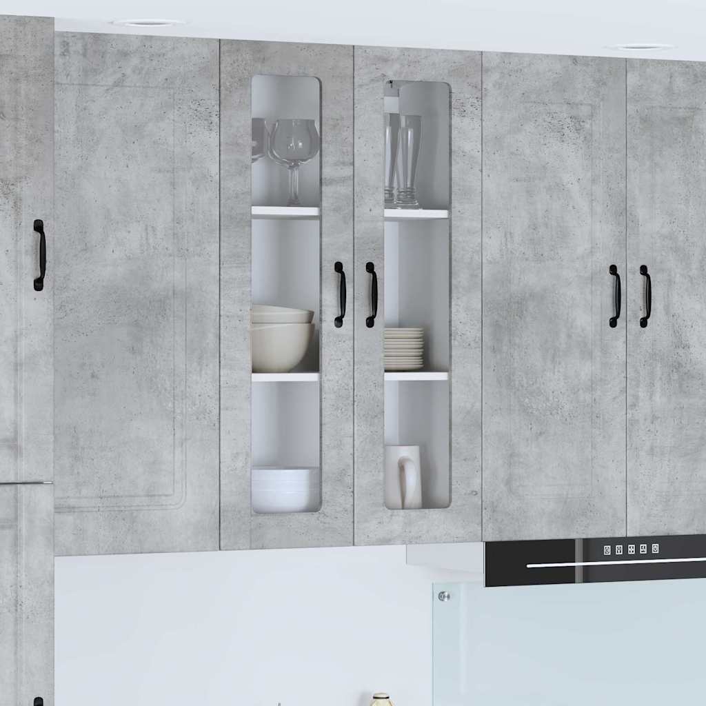 Keukenkast aan de muur met plank Beton Grijs 60 x 31 x 100 cm
