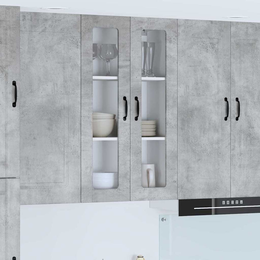 Keukenkast aan de muur met plank Beton Grijs 60 x 31 x 100 cm