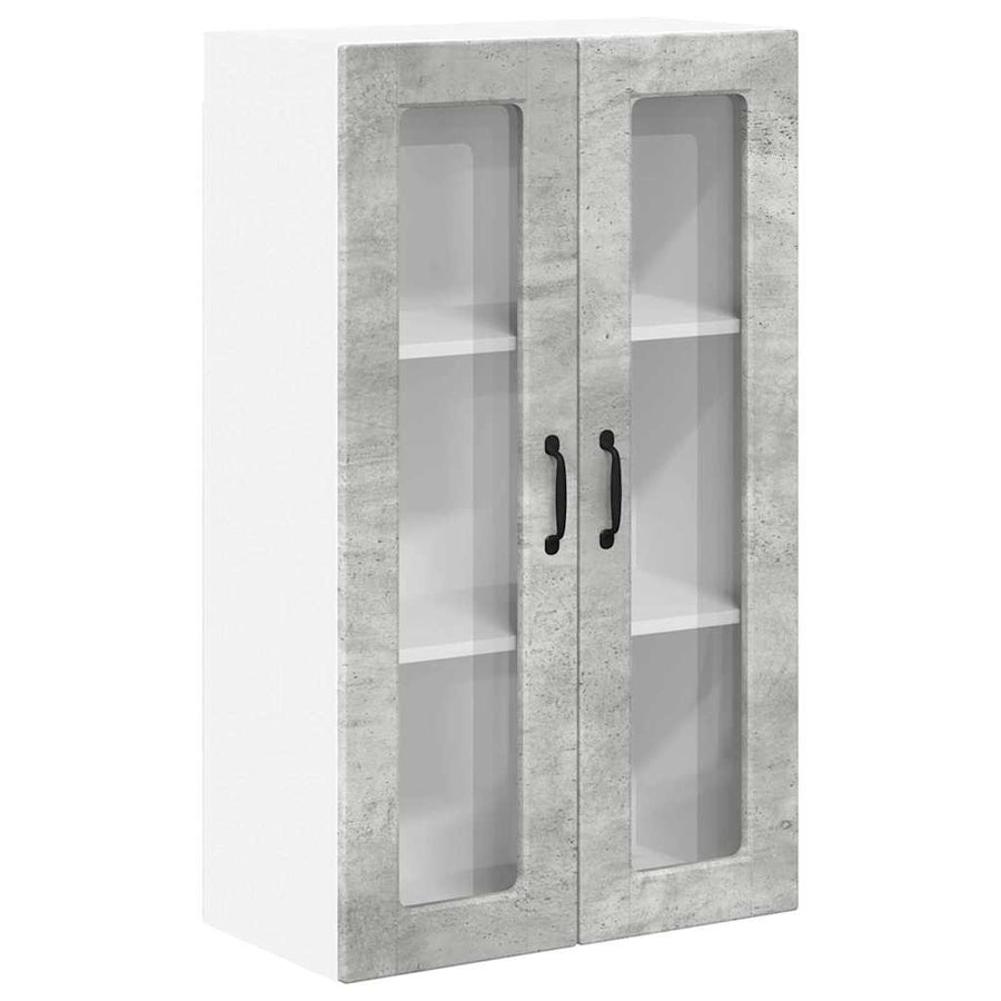 Keukenkast aan de muur met plank Beton Grijs 60 x 31 x 100 cm