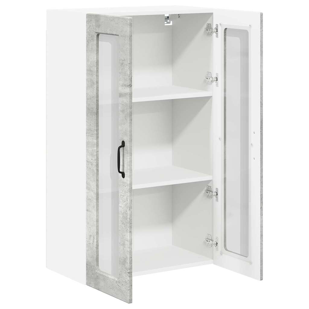 Keukenkast aan de muur met plank Beton Grijs 60 x 31 x 100 cm