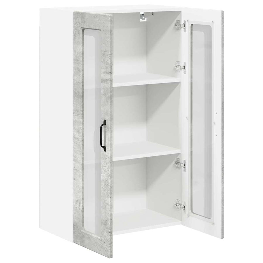 Keukenkast aan de muur met plank Beton Grijs 60 x 31 x 100 cm
