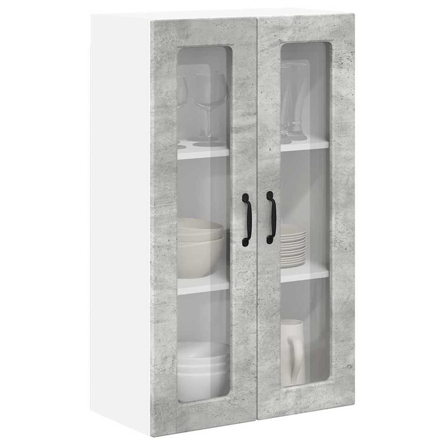 Keukenkast aan de muur met plank Beton Grijs 60 x 31 x 100 cm