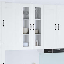 Keukenkast aan de muur met plank Hoogglans wit 60 x 31 x 100 cm