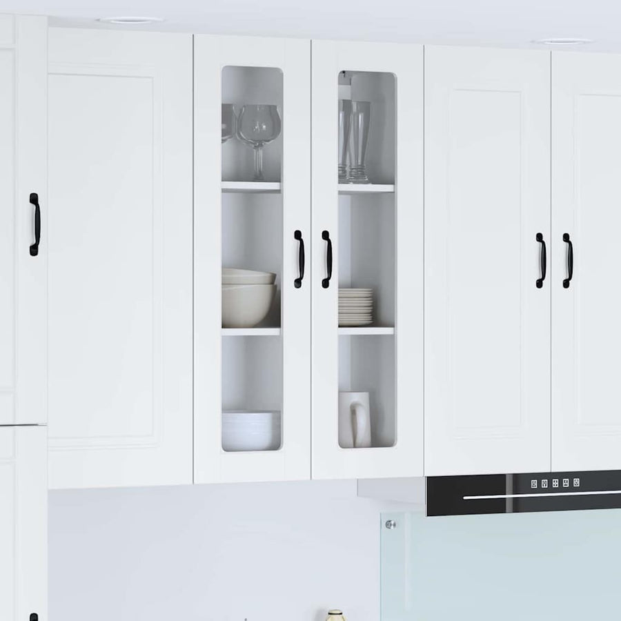 Keukenkast aan de muur met plank Hoogglans wit 60 x 31 x 100 cm