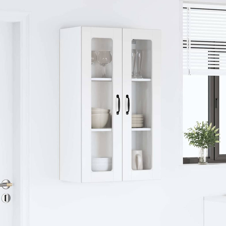 Keukenkast aan de muur met plank Hoogglans wit 60 x 31 x 100 cm