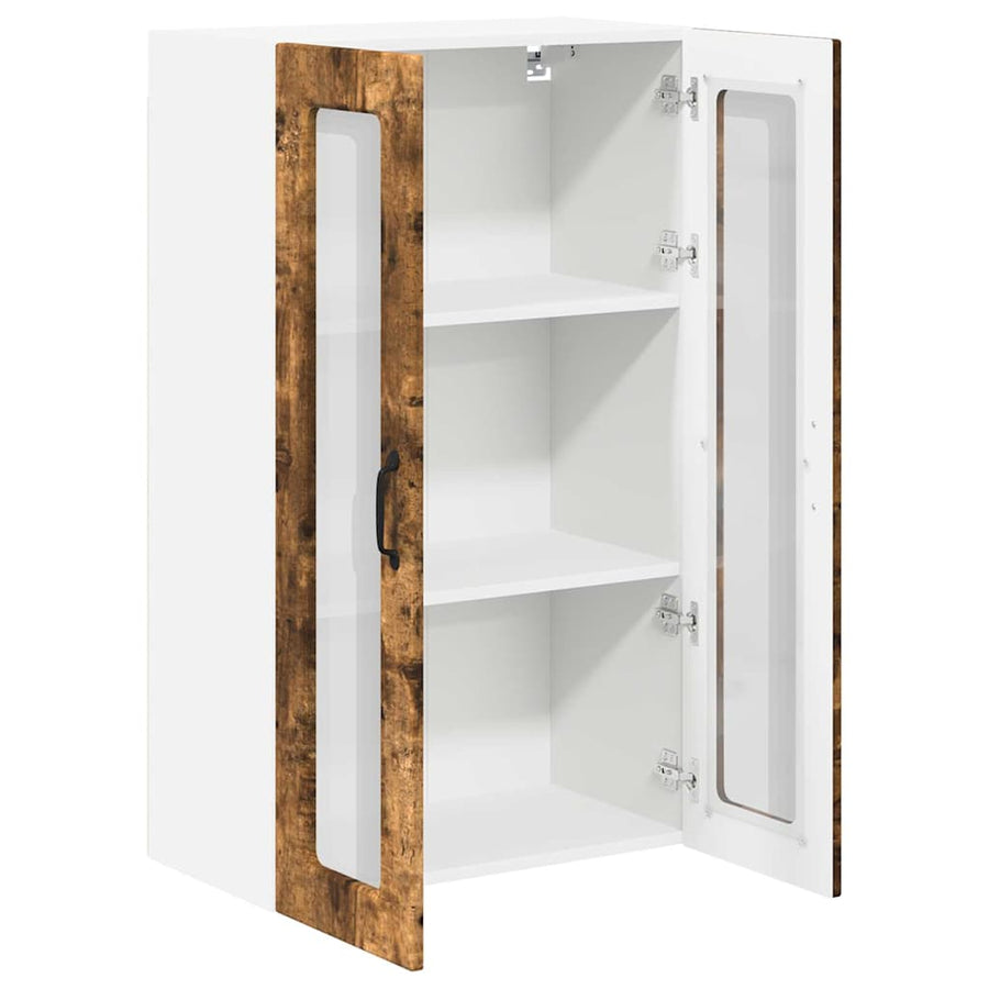 Keukenkast aan de muur met plank Gerookt eiken 60 x 31 x 100 cm