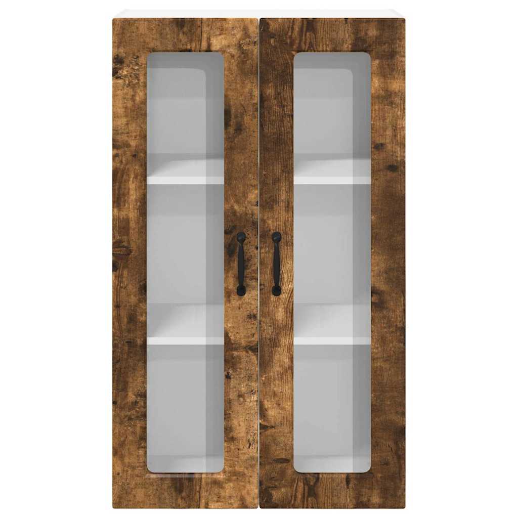 Keukenkast aan de muur met plank Gerookt eiken 60 x 31 x 100 cm