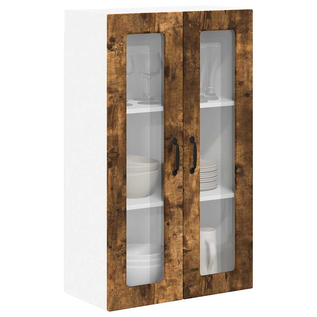 Keukenkast aan de muur met plank Gerookt eiken 60 x 31 x 100 cm