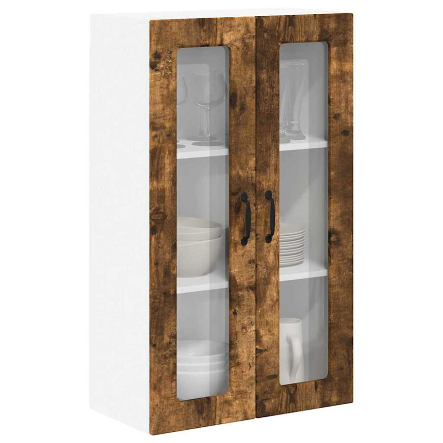 Keukenkast aan de muur met plank Gerookt eiken 60 x 31 x 100 cm