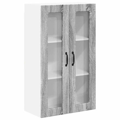 Keukenkast aan de muur met plank Grijs Sonoma 60 x 31 x 100 cm