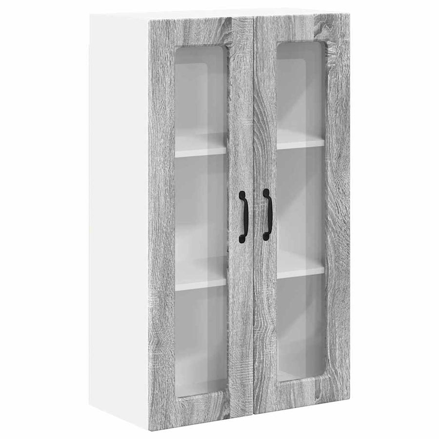 Keukenkast aan de muur met plank Grijs Sonoma 60 x 31 x 100 cm