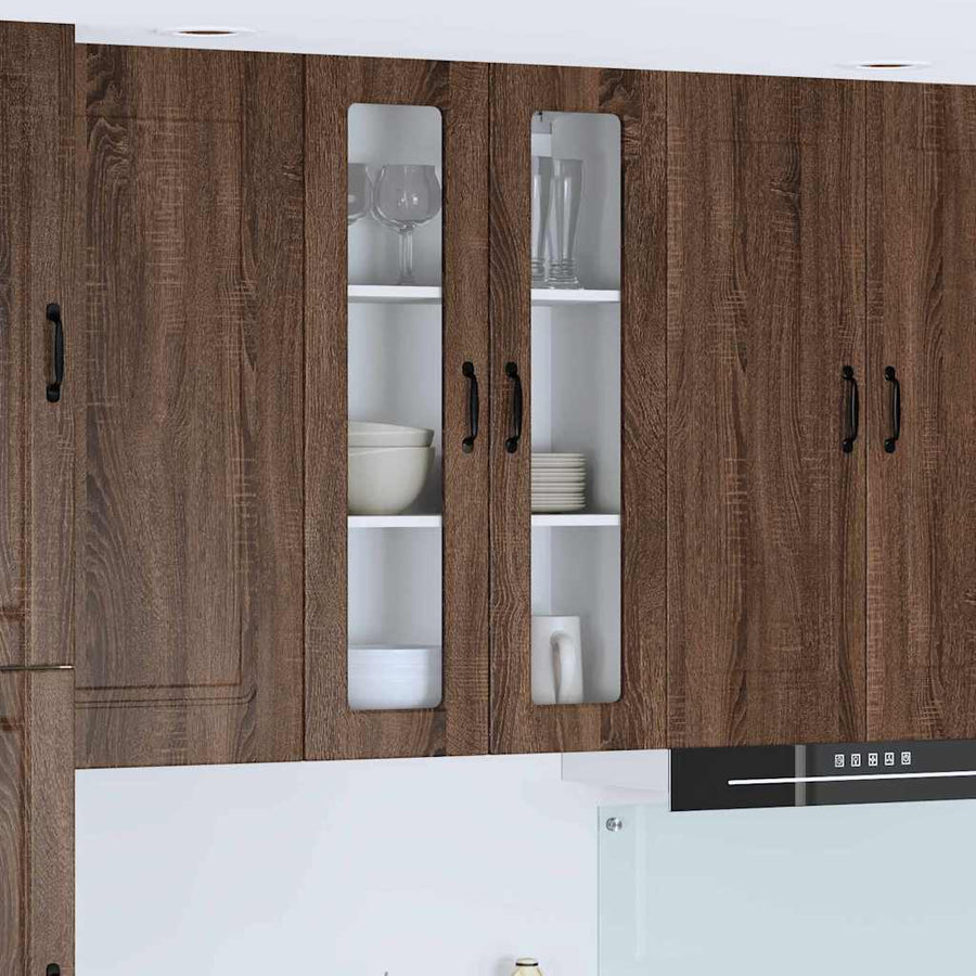 Keukenkast aan de muur met plank Bruin Eiken 60 x 31 x 100 cm