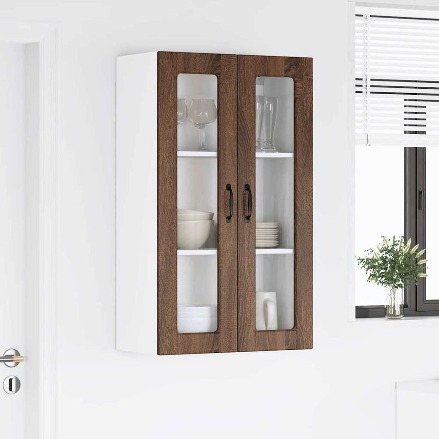 Keukenkast aan de muur met plank Bruin Eiken 60 x 31 x 100 cm