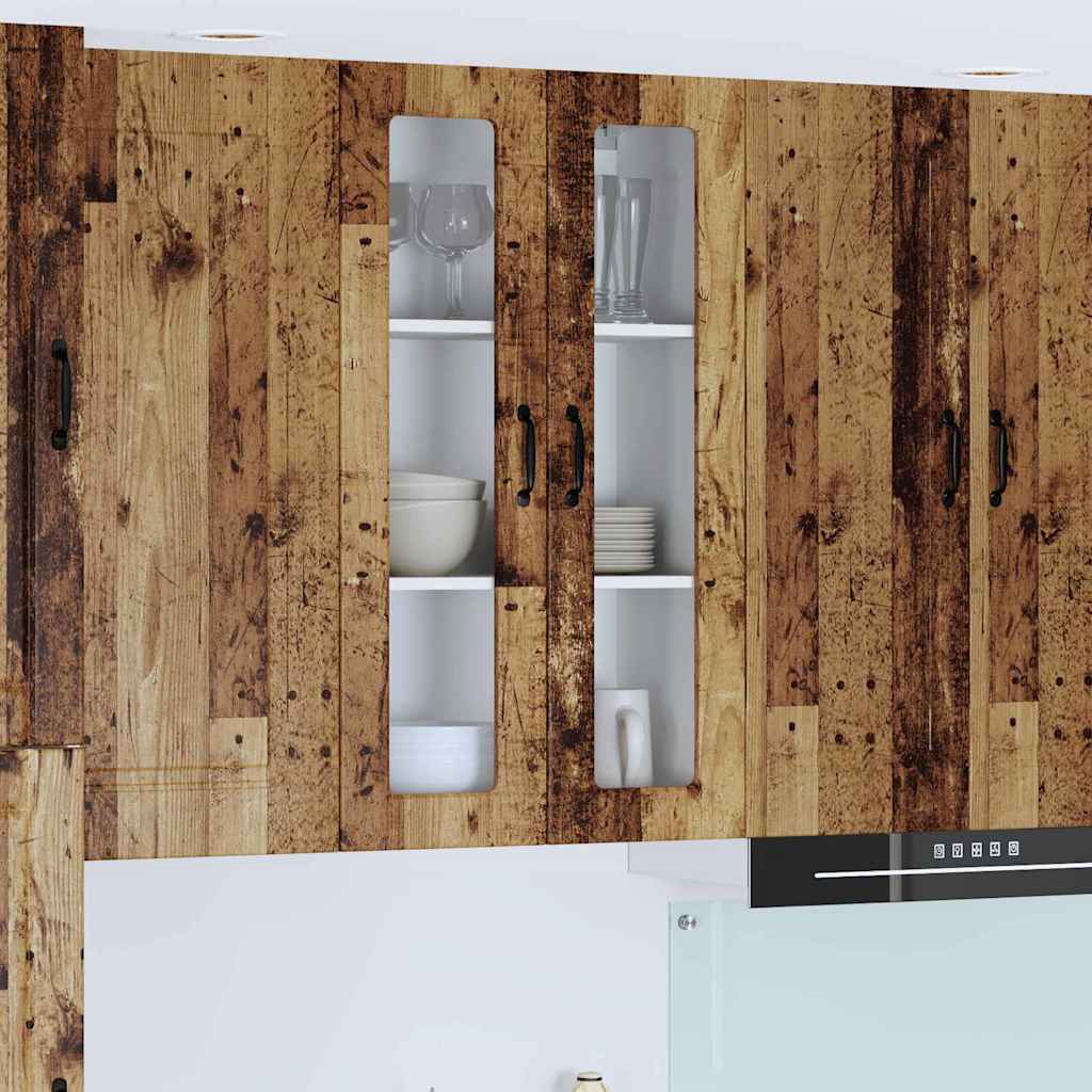Keukenkast aan de muur Oud Hout 60 x 31 x 100 cm Bewerkt hout