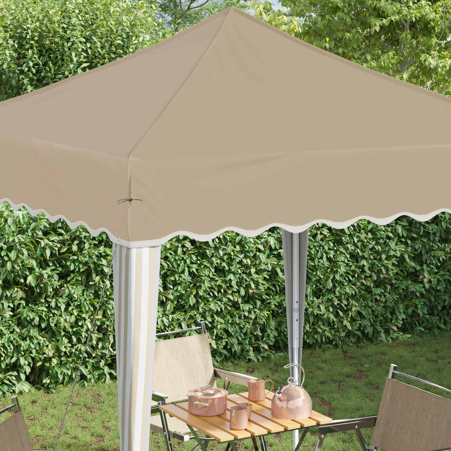 Pop-up Feesttent Crème 195 x 195 x 245 cm Oxford Stof
