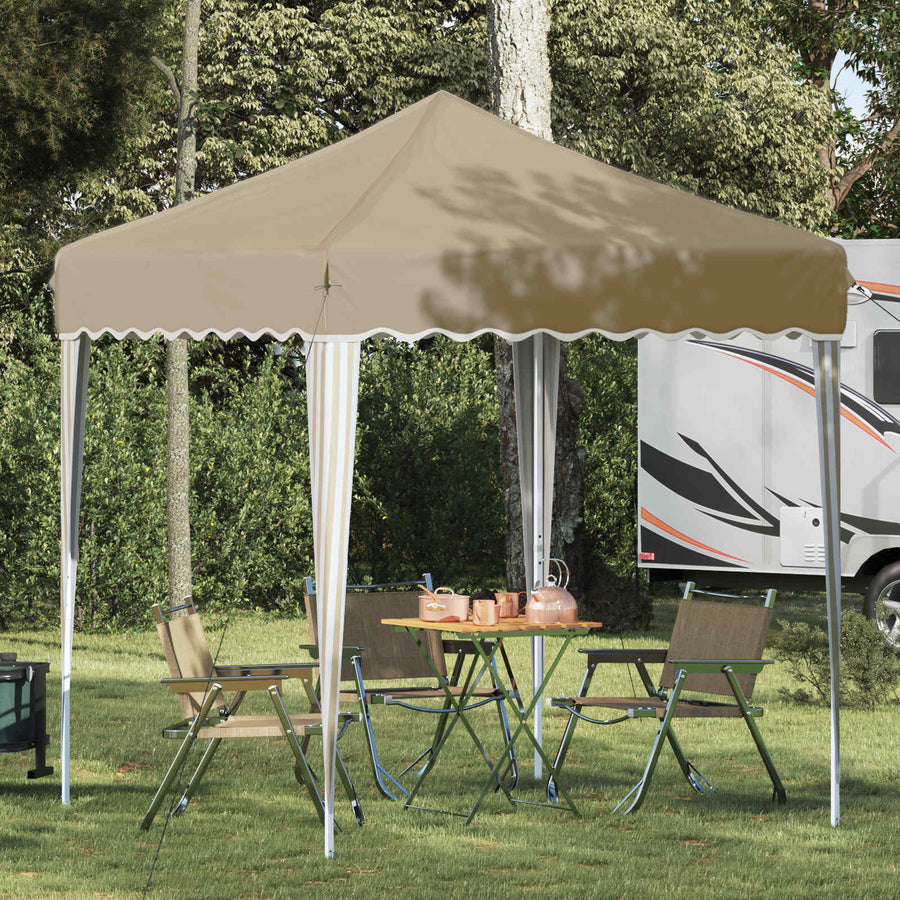 Pop-up Feesttent Crème 195 x 195 x 245 cm Oxford Stof