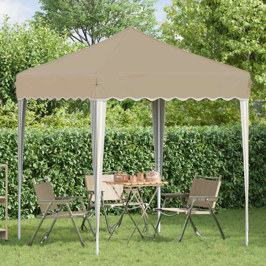 Pop-up Feesttent Crème 195 x 195 x 245 cm Oxford Stof