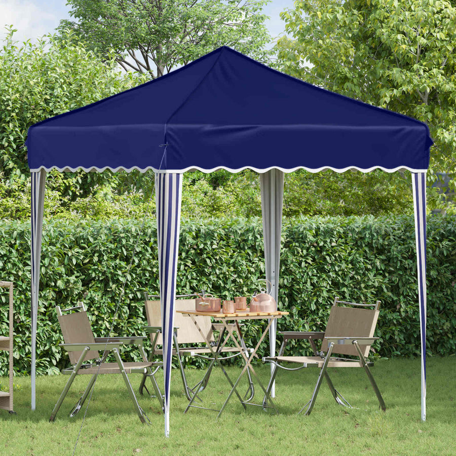 Pop-up Feesttent Blauw 195 x 195 x 245 cm Oxford Stof