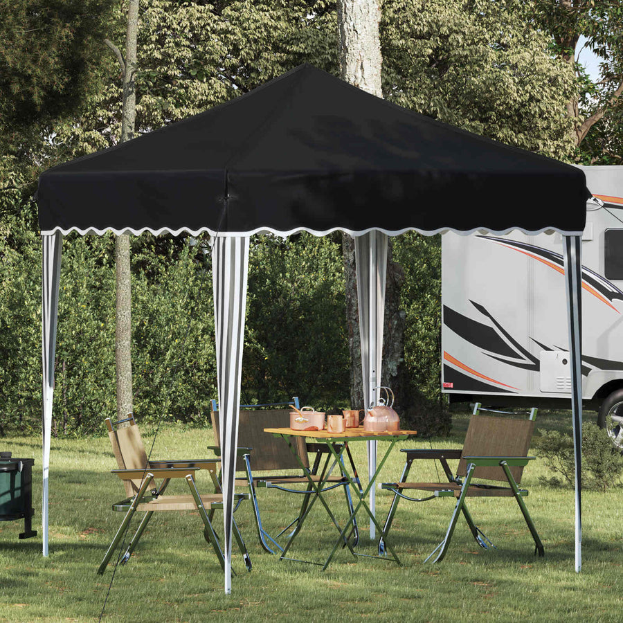 Pop-up Feesttent Antraciet 195 x 195 x 245 cm Oxford Stof