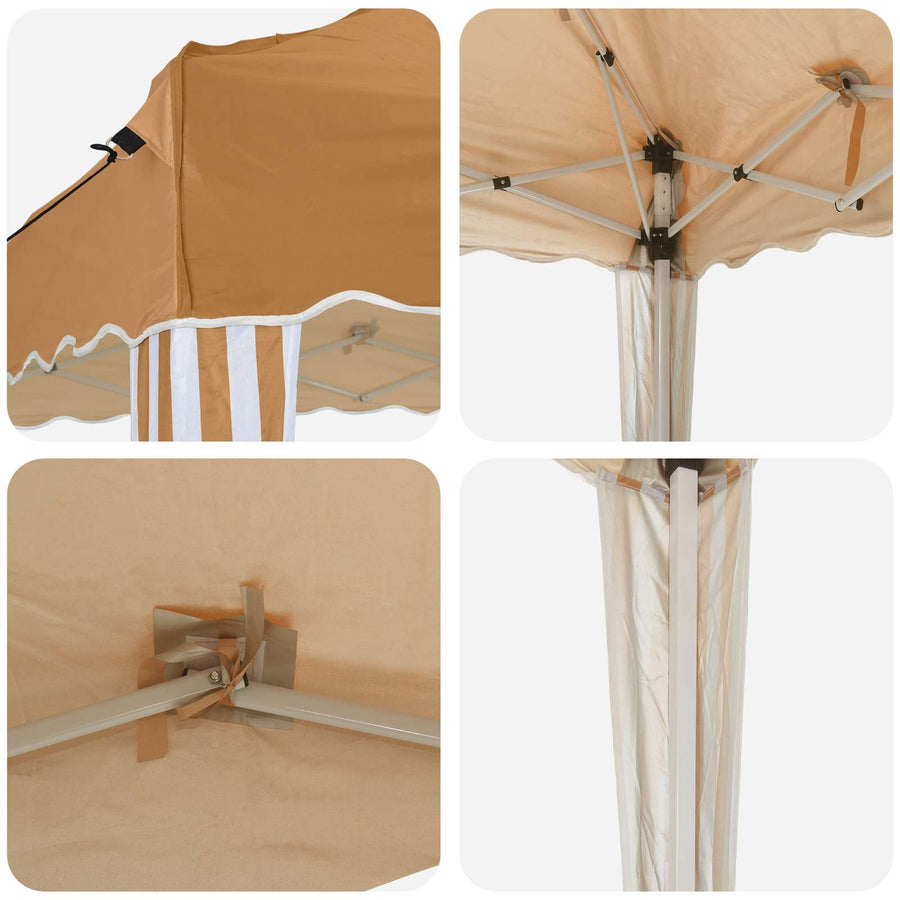 Pop-up Feesttent Beige 195 x 195 x 245 cm Oxford Stof