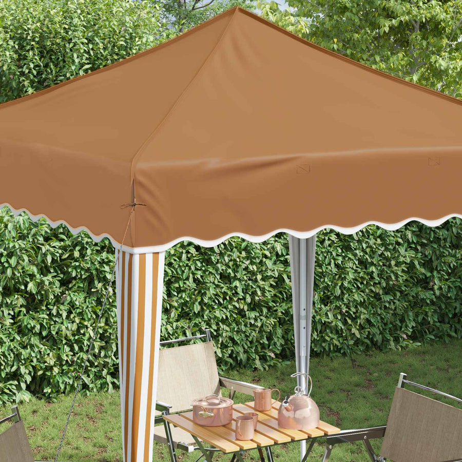 Pop-up Feesttent Beige 195 x 195 x 245 cm Oxford Stof