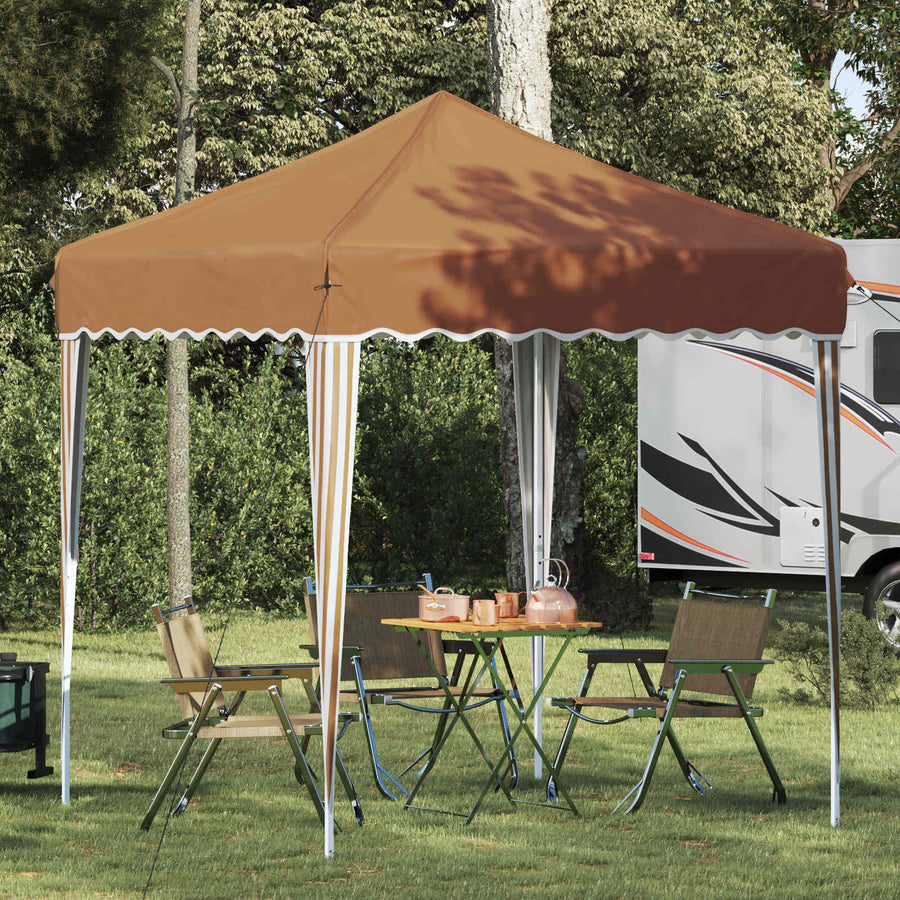 Pop-up Feesttent Beige 195 x 195 x 245 cm Oxford Stof