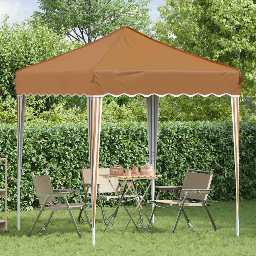 Pop-up Feesttent Beige 195 x 195 x 245 cm Oxford Stof